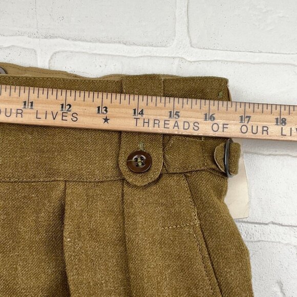 Carter Smith Co‎ Pants 11 Brown Cargo Wool Austrailian 1951 Military Deadstock - Picture 9 of 14